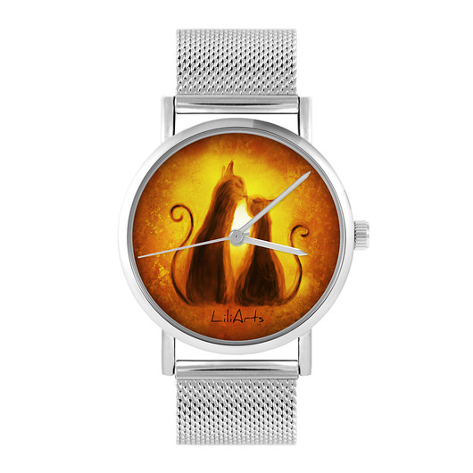 zegarki unisex Zegarek - Kotki - bransoleta mesh