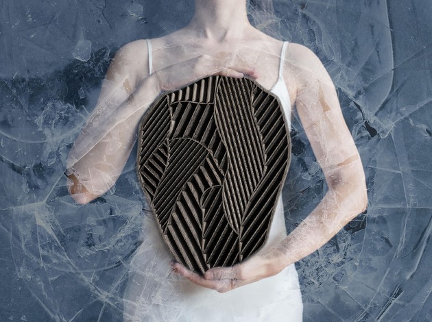 Ozdoby na ścianę Zestaw paneli ściennych Floe - lity dąb