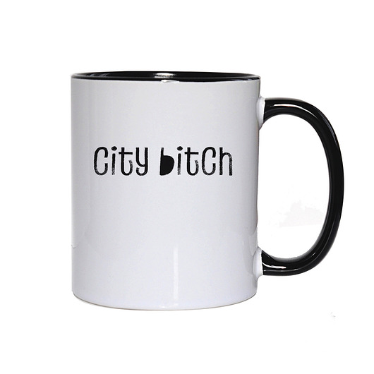 kubki City bitch, kubek dla niej
