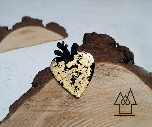 Broszka SERCE Made in Forest