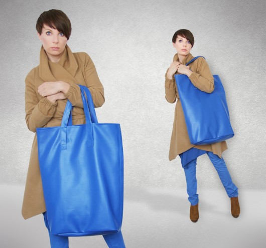 Bardzo Duża Torba Borba CZERWONA momo fashion