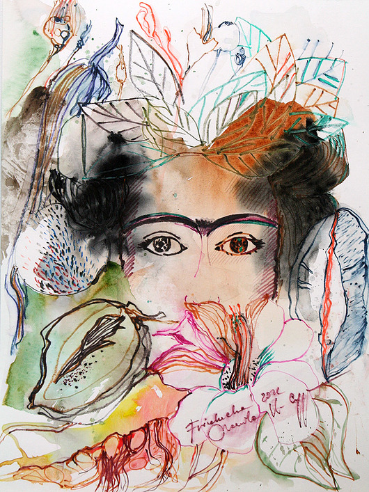 obrazy Frida  / akwarela