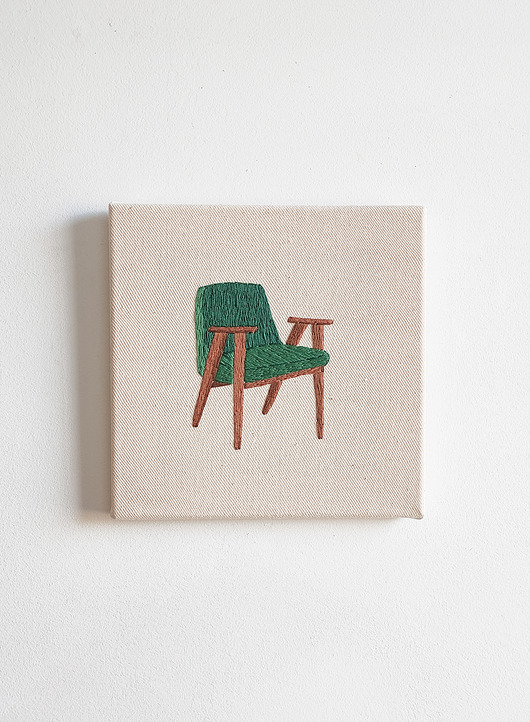 obrazy Obraz na płótnie - HAFT RĘCZNY - Ikona polskiego designu