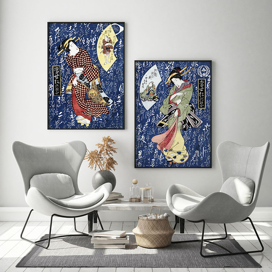 plakaty Zestaw plakatów - Azja Gejsza