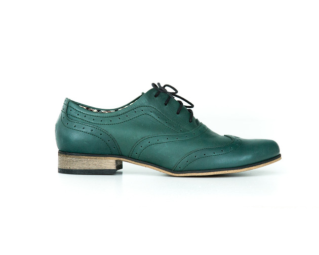 SKÓRZANE JAZZÓWKI ZAPATO 246 ZIELONY Zapato