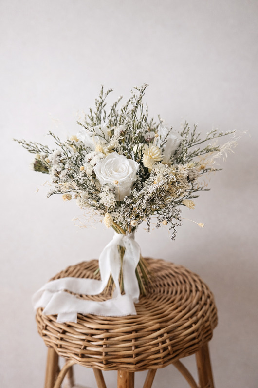 dodatki ślubne Bukiet ślubny trwały suszki