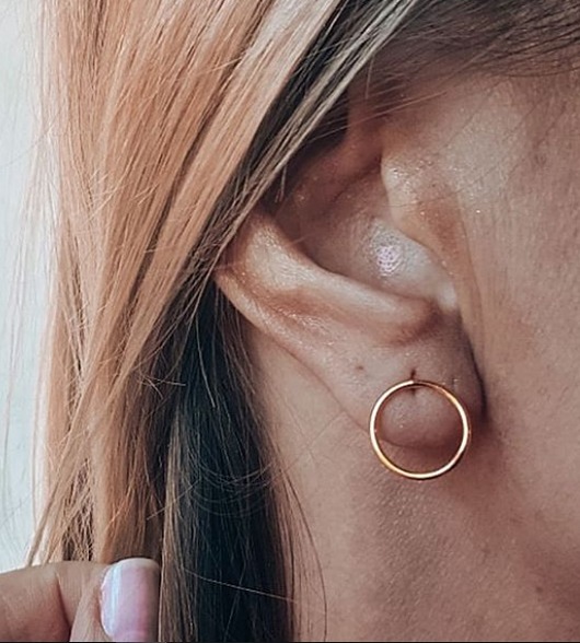 Kolczyki srebrne Koła ringi 16mm Czaki Bransoletki