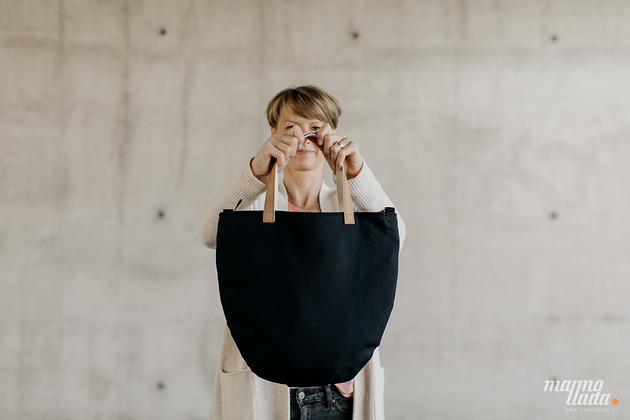 torby na ramię Marmollada - torebka bawełniana tN czarna + b