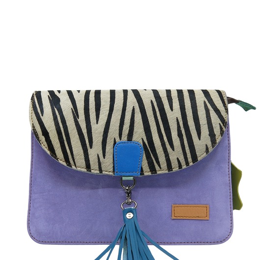 torby na ramię Torebka klasyczna damska zamszowa odpinany chwost brelok OLIVKA