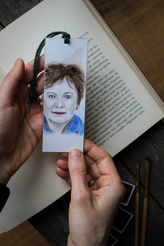zakładki do książek PortreTulki - Zakładka do książki na zamówienie ręcznie malowana
