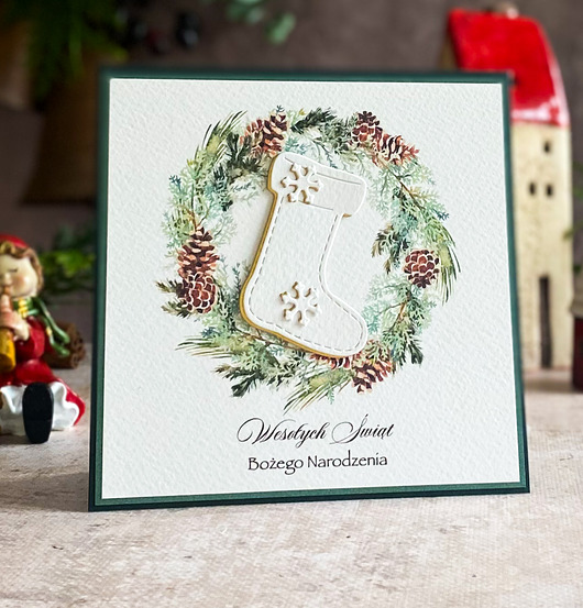 kartki świąteczne Personalizowana kartka na Boże Narodzenie, BN 10F