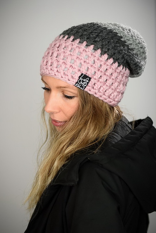 czapki damskie Czapka Triquence 14 - JASNO RÓŻOWA