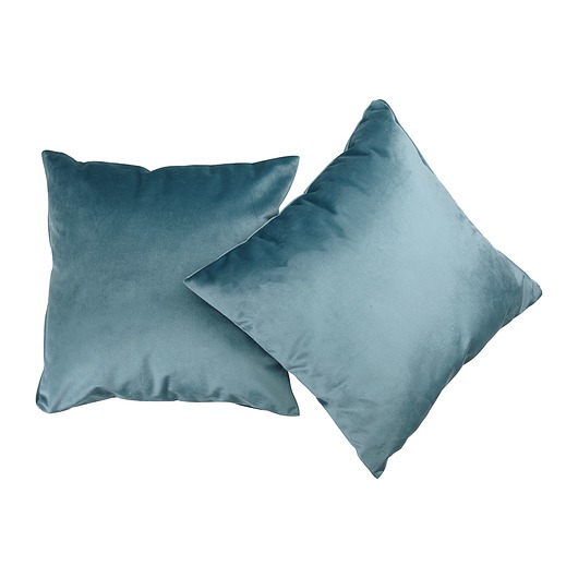 poduszki gładkie Poduszka 45X45 CM Velvet błękit poszewka