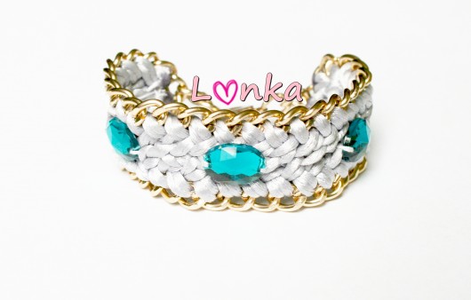 Bransoletka Lonka Jewelry / Chain CollectionGrey Lonka Jewelry