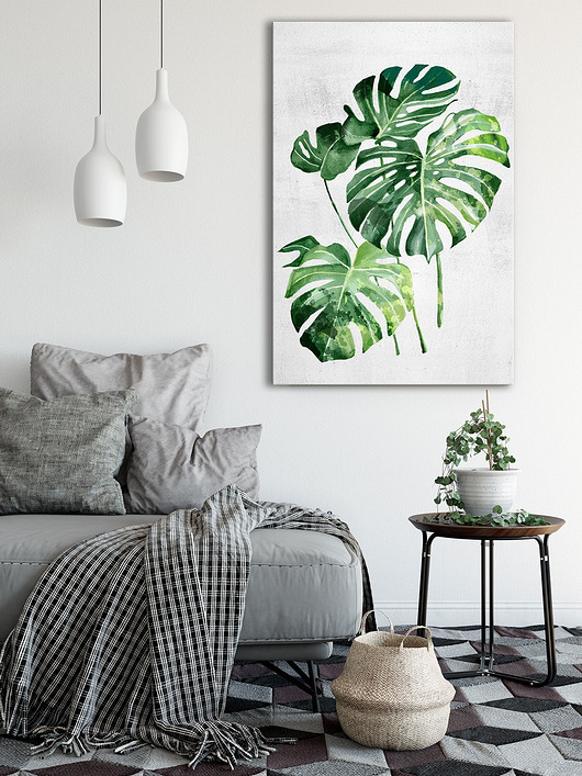 obrazy Obraz na płótnie ROŚLINKA MONSTERA 70x100cm