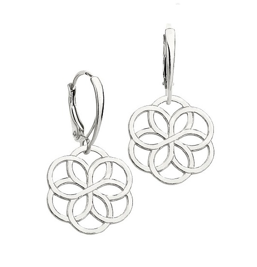 KOLCZYKI SREBRO 925 Z ROZETKĄ Coccola JEWELLERY