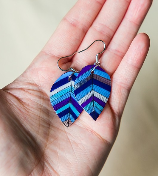 kolczyki - inne Kolczyki małe listki Gdynia