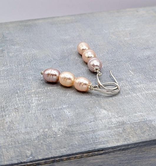 kolczyki srebrne Srebrne kolczyki z perłami