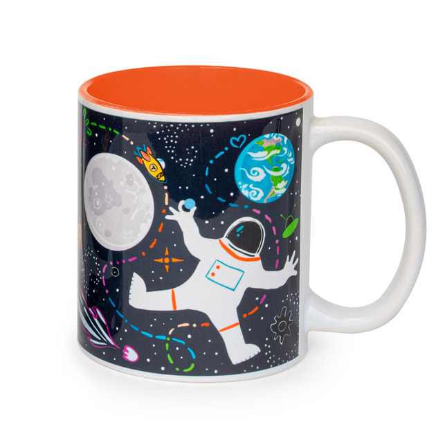 kubki Kubek Ceramiczny FROO Kosmos, Pomarańczowy
