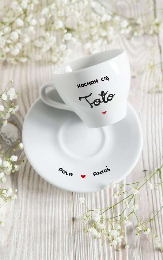 filiżanki Filiżanka dla taty, z imionami dzieci na spodku, personalizacja Dzień Ojca