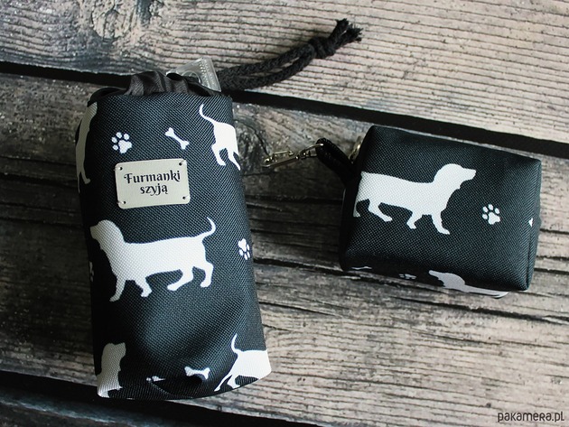 saszetka nerka Nerka czarnobiałe jamniki