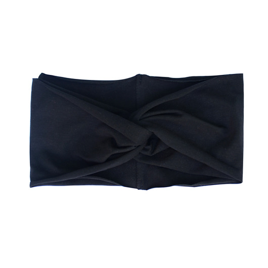 Opaska typu turban czarna Lamama