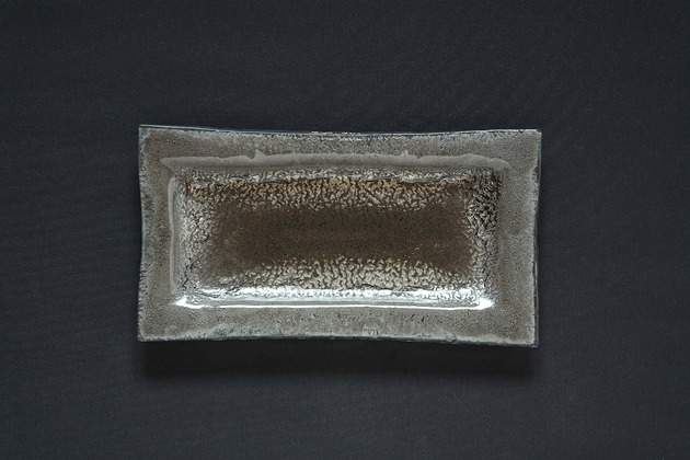 patery i talerze PATERA PROSTOKĄTNA SREBRO 19cm X 35cm