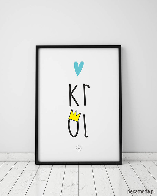 plakat. król Love Life and Forest
