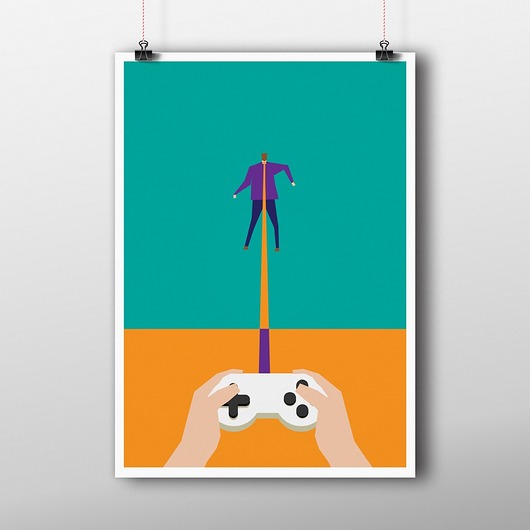 Gamepad PLAKAT Oskar Tomecki