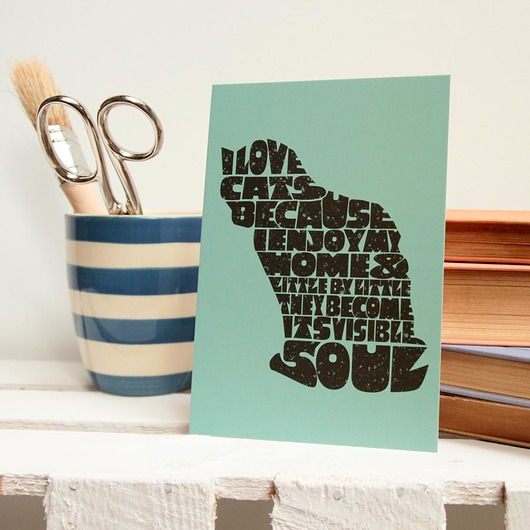 plakaty Plakat Kot - Visible Soul Cocteau - pocztówka