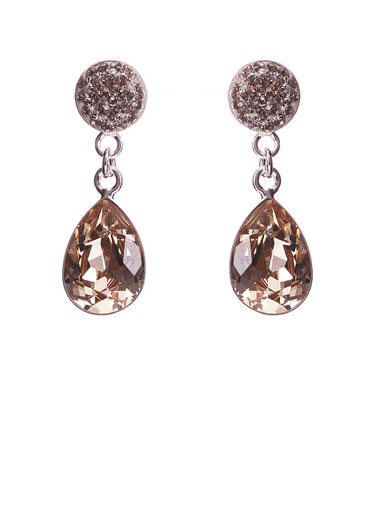 Srebrne kolczyki z kryształami marki Swarovski Alessandra unique