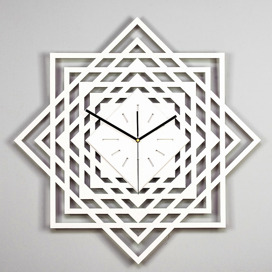zegary DEKORACYJNY ZEGAR AŻUROWY, ŚWIĘTA GEOMETRIA S ( 40 x 40 cm )