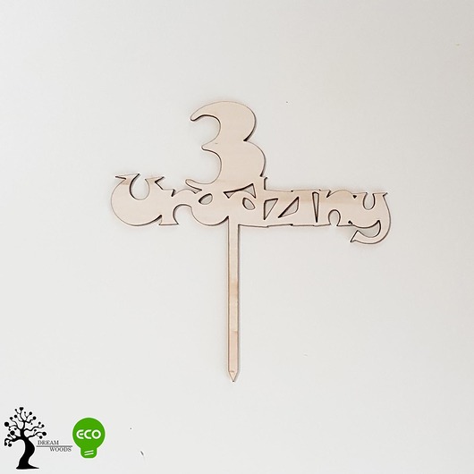 Topper Tort mały Chrzest/Urodziny/Babyshower Dream Woods