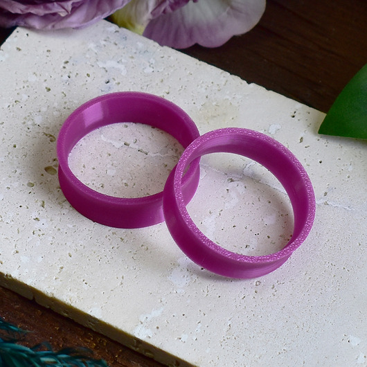 biżuteria różna Tunele do uszu 10-100mm /ciemny róż / plugi, tunele siodłowe