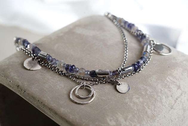 bransoletki z kamieni naturalnych ISTRIA - srebro i kamienie