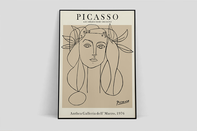 Pablo Picasso- plakat wystawowy, inspiracja Pas De LArt