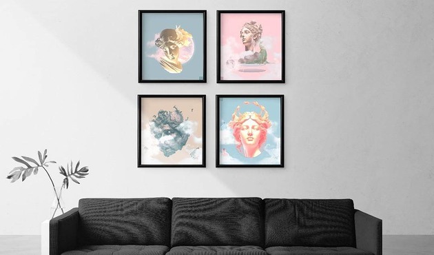 grafiki i ilustracje Autorska grafika (zestaw 4 szt.) - wydruk