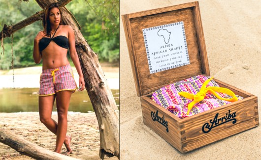 Pink African Shorts Arriba
