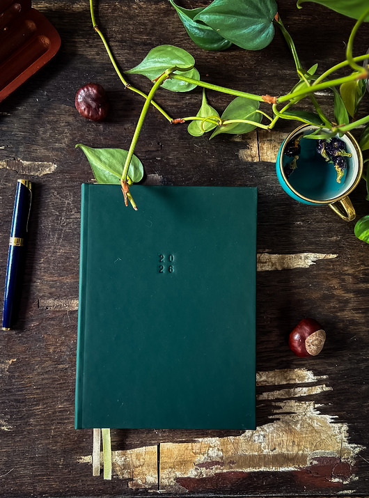 kalendarze i plannery Ręcznie szyty kalendarz dzienny