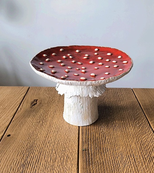 patery i talerze Muchomor - patera ceramiczna