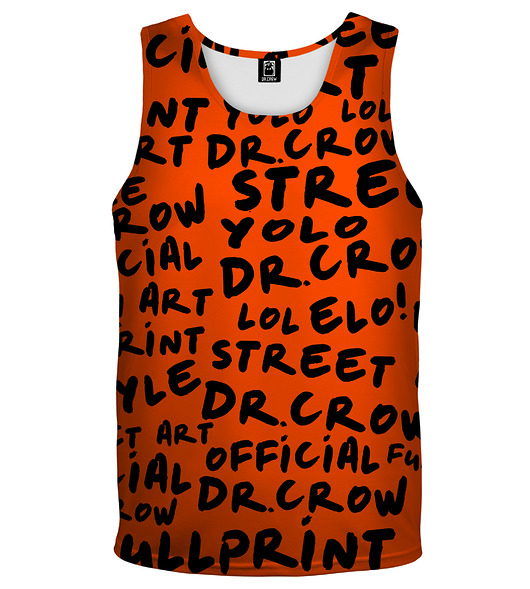 t-shirty męskie DR.CROW Bokserka Męska DrCrow Orange