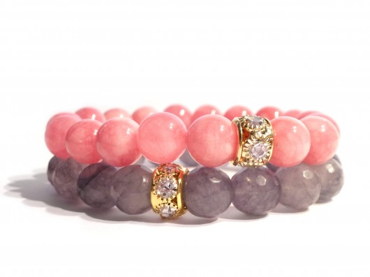 Bransoletki 'Pink & Grey' labonita