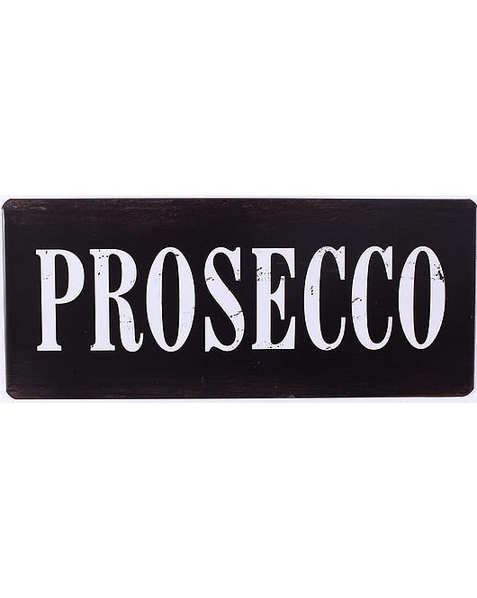 Szyld Metalowy Czarny PROSECCO MIA home