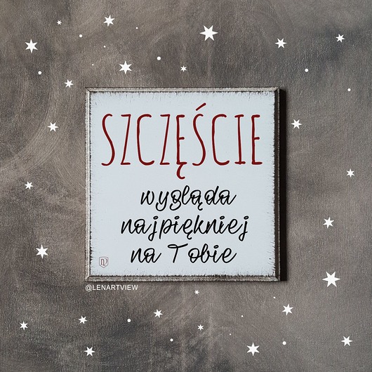 Tabliczka z cytatem motywacyjnym LV Home