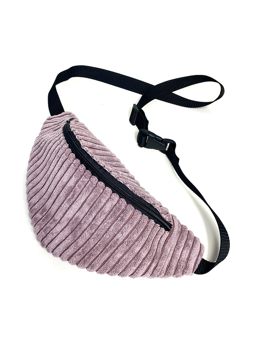 saszetka nerka Lawendowa nerka sztruks welur wrzos