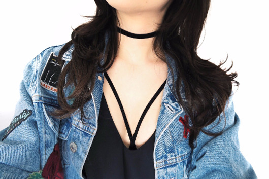 LUNA choker obroża na szyję naszyjnik KYOUSTUFF