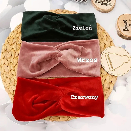 opaski do włosów Opaska welurowa