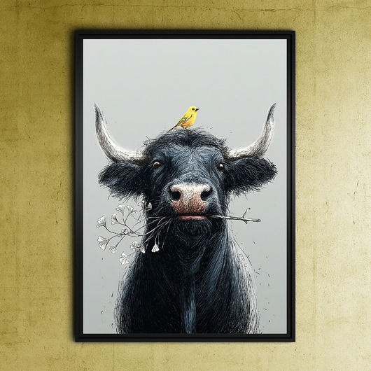 plakaty Kanarek - grafika na plakacie