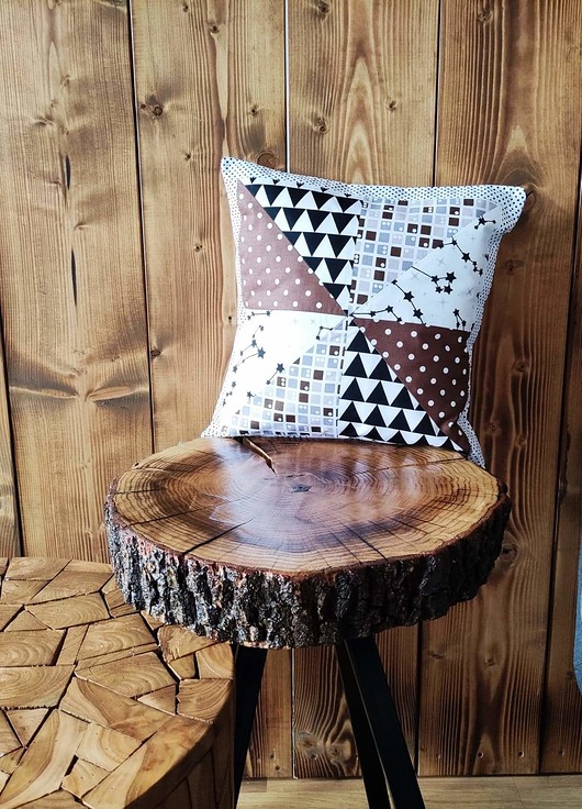 poduszki z grafiką Poszewka patchwork