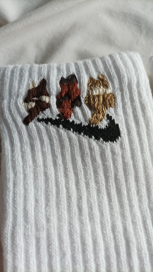 skarpetki damskie Oryginalne skarpetki Nike z haftem ręcznym